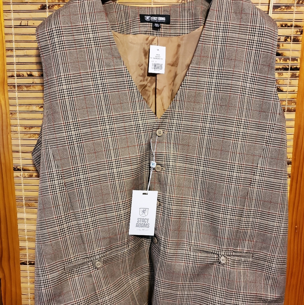 Stacy Adam's Plaid Vest